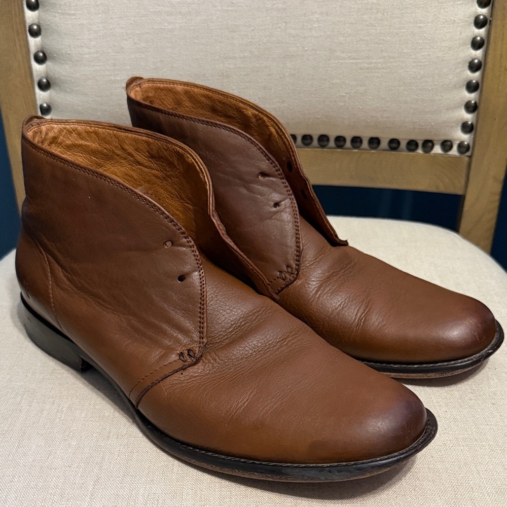 Frye Men's Brown Leather Chukka Boots, Size 11D